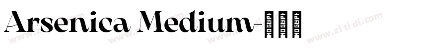 Arsenica Medium字体转换